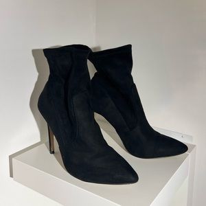 Faux Suede sock boots